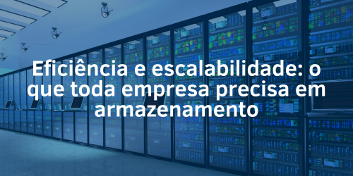 Eficiência e escalabilidade: o que toda empresa precisa em armazenamento