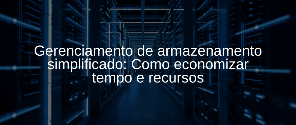 Gerenciamento de armazenamento simplificado: Como economizar tempo e recursos